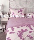Hình ảnh: Bộ chăn ga gối cotton lụa love rose