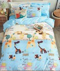 Hình ảnh: Bộ chăn ga gối cotton lụa Hươu Xanh