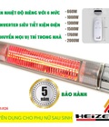 Hình ảnh: Đèn sưởi nhà tắm Heizen chống chói toàn phần 2000W có điều khiển từ xa HEITR