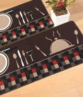 Hình ảnh: Bộ Thảm chùi chân nhà bếp hình bộ ấm chén 