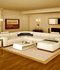 Hình ảnh: Ghế sofa da phòng khách hiện đại