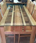 Hình ảnh: Bàn ăn gỗ sồi nga BA020