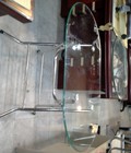 Hình ảnh: Bàn ăn kính ovan chân gấp DP1260