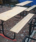 Hình ảnh: Bàn ghế gỗ chân sắt dành cho quán nướng BBQ MN83, 81