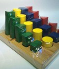 Hình ảnh: Bảng Khối Trụ So Sánh theo phương thức học Montessori