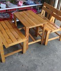 Hình ảnh: MH: 836  bộ bàn ghế gỗ thông lưng tựa 2 thanh 1672