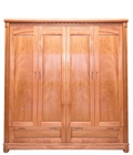 Hình ảnh: Tủ quần áo gỗ xoan đào 4 cánh