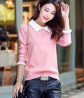 Hình ảnh: Áo len nữ thu đông kiểu có cổ sơ mi công sở