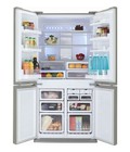 Hình ảnh: Toát mồ hôi với tủ lạnh side by side sharp giá rẻ: tủ lạnh side by side SHARP SJ FB74V SL 556 lít inverter