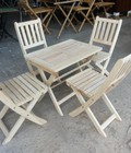 Hình ảnh: MH: 885  bộ bàn 4 ghế gỗ