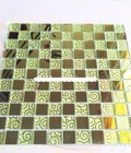 Hình ảnh: Gạch mosaic thủy tinh hoa văn vàng lợt AL104