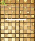 Hình ảnh: Gạch mosaic thủy tinh vàng trà AL106