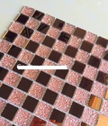 Hình ảnh: Gạch mosaic thủy tinh trà hồng AL108