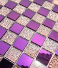 Hình ảnh: Gạch mosaic thủy tinh tím hồng trà AL109