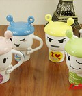 Hình ảnh: Ly Sứ Hình Cô Gái Mặt Cười