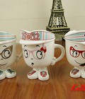 Hình ảnh: Ly Sứ Hoạt Hình Người Thời Trang