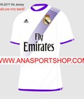 Hình ảnh: Áo bóng đá Real Madrid 2016 2017 trắng