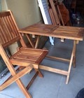 Hình ảnh: MH: 998  bộ ghế gỗ xếp nhỏ mặt chữ nhật