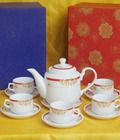 Hình ảnh: Bộ Ấm Chén Bát Tràng Họa Tiết Hoa Văn Cực Đẹp