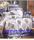 Hình ảnh: Chăn ga Hưng Thịnh Lụa Gấm Hoàng Gia MC390. KM 1 bộ chăn ga 