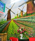 Hình ảnh: Vẽ tranh tường phong cảnh tại Công ty VinaTour