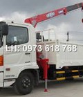 Hình ảnh: Bán xe tải Hino FG gắn cẩu tự hành Tadano 5 tấn, Trả trước 20% không cần thế chấp