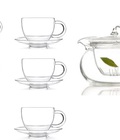 Hình ảnh: Bộ ấm chén pha trà thủy tinh cao cấp Zenhomes - set04