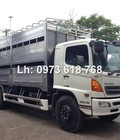 Hình ảnh: Xe tải Hino 16 tấn FL8JTSL, 3 chân, thùng dài 9.3m, có bửng nâng hạ