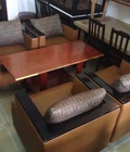 Hình ảnh: Thanh lý bộ bàn ghế sofa cafe simili vàng