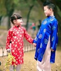 Hình ảnh: Áo dài truyền thống trẻ em Trang phục chơi Tết