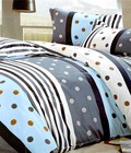 Hình ảnh: Bộ chăn ga gối bi xanh 1m8