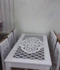 Hình ảnh: bàn ăn 160x80x75 + 6 ghế hà nội