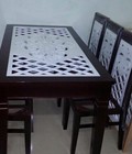 Hình ảnh: bàn ghế ăn hà nội 160x80x75 + 6 ghế