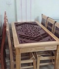 Hình ảnh: bộ bàn ghế phòng ăn 160x80x75 + 6 ghế