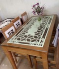 Hình ảnh: Bàn ghế ăn hà nội 6 người 160x80x75 + 6 ghế