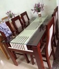 Hình ảnh: bộ bàn ghế ở hà nội giá rẻ 160x80x75 + 6 ghế