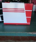 Hình ảnh: quầy lễ tân 120 x95 màu đỏ