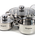 Hình ảnh: Bộ nồi inox kangaroo kg156
