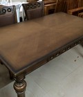 Hình ảnh: bàn ăn dán cổ điển 180x90x75 + 8 ghế