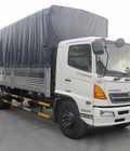 Hình ảnh: Bán xe tải Hino 8 tấn thùng kèo phủ bạt mở 7 bửng vách inox giao xe liền
