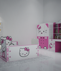 Hình ảnh: Bộ phòng hello kitty, bộ phòng công chúa, giường trẻ em F21,