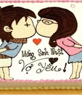 Hình ảnh: Bánh tình yêu, bánh kỉ niệm ngày cưới nhiều hình ý nghĩa và ngộ nghĩnh