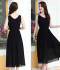 Hình ảnh: Đầm MAXI dập ly đen sang trọng 250k