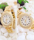Hình ảnh: Đồng hồ Rolex đính đá số la mã có lịch