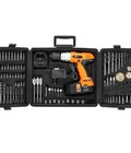 Hình ảnh: Bộ máy khoan mài và vặn ốc vít dùng pin 92 món DC Tools D003C 21.6V