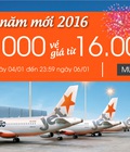 Hình ảnh: Jetstar pacific khuyến mại chào năm mới 2016 với giá vé 16000 VND