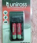 Hình ảnh: Bộ sạc Uniross Batteries SAS và Khuyến Mãi 2 pin sạc AA 1000mAh