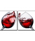 Hình ảnh: Tranh treo tường Rượu Vang đỏ DH517A (kích thước 80x40cm) 