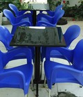 Hình ảnh: Bộ bàn ghế cafe nhựa đúc giá rẻ