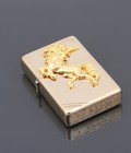 Hình ảnh: Bật lửa zippo mạ vàng 24k nổi mã đáo thành công chính hãng Bản giới hạn www.Caganu.com